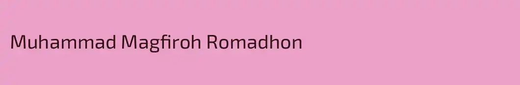 Muhammad Magfiroh Romadhon